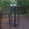 Flash Furniture 23.25 in L, 23.25 in W, 45 in H, Aluminum, Stainless Steel Top, Black TLH-059A-BK-GG - alternate 5